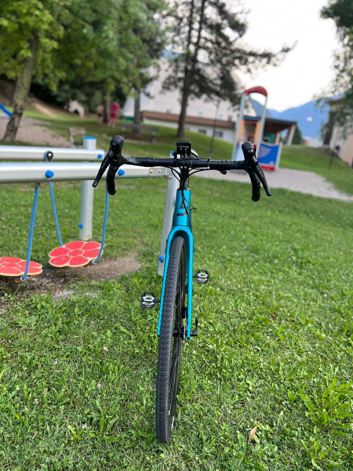 Gravel Bikel ESCAPE taglia L Polini 80Nm 500Wh Blue Reef