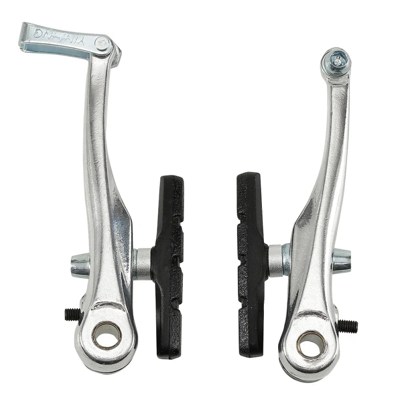 Freno V-Brake alluminio 108 mm pattini 55 mm argento