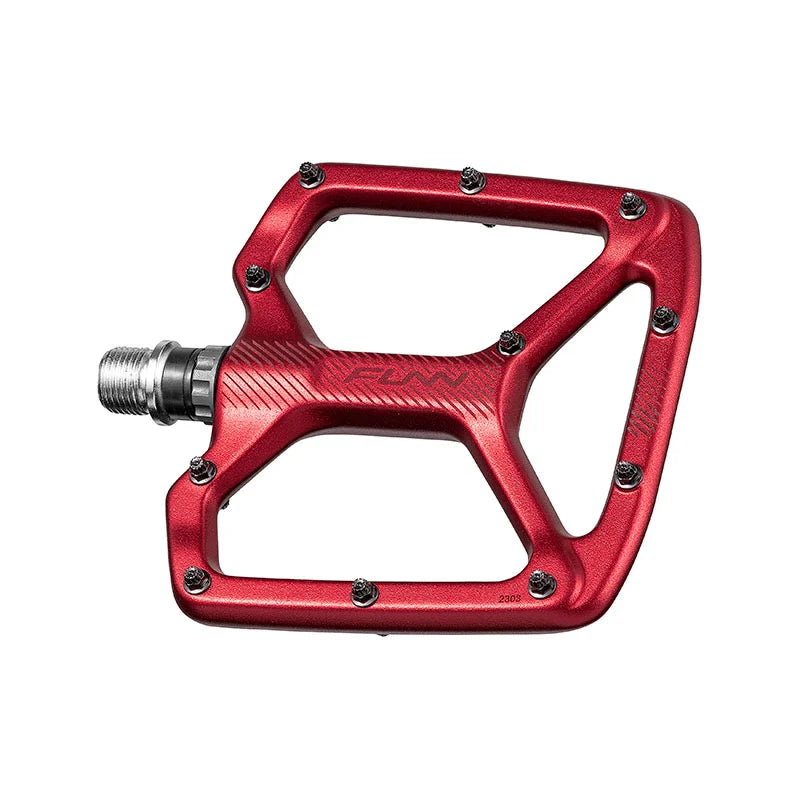 Pedali Flat FUNN PYTHON alluminio rosso