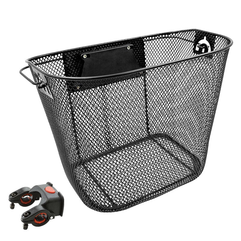Cestino anteriore 25,5x26x33 cm MVTEK aggancio rapido nero