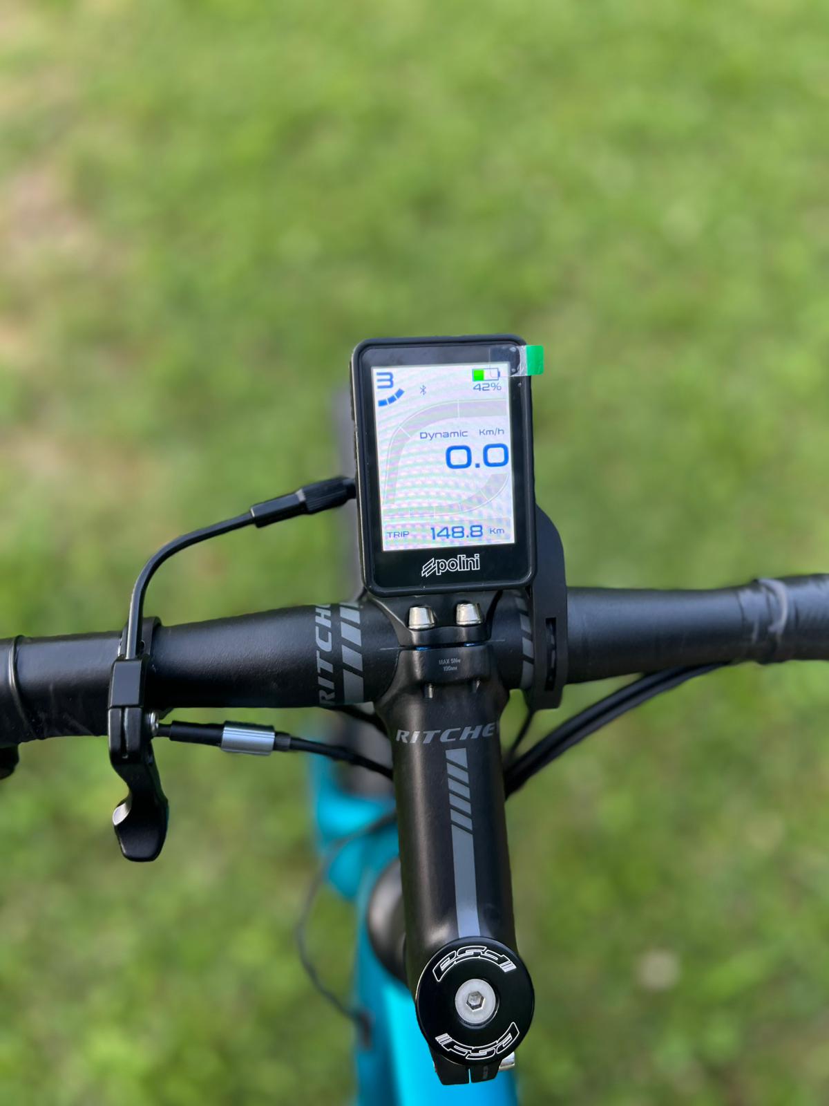 Gravel Bikel ESCAPE taglia L Polini 80Nm 500Wh Blue Reef
