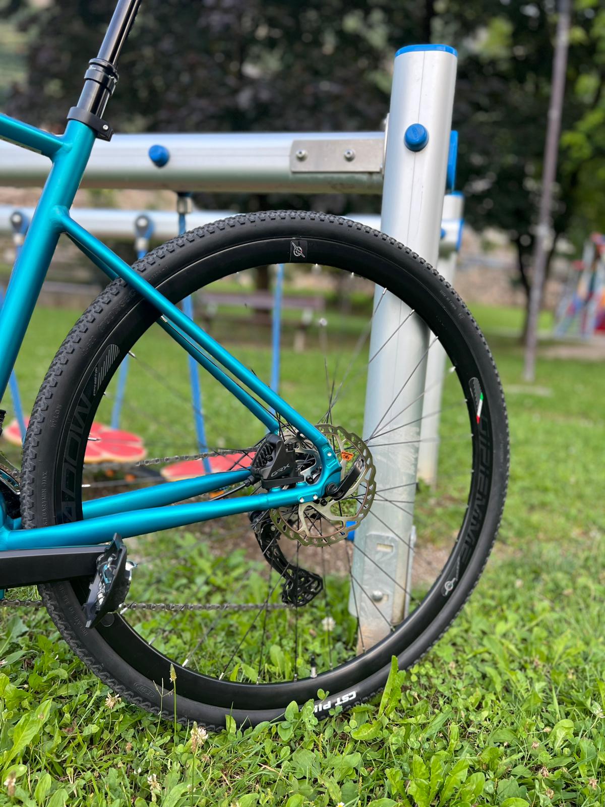Gravel Bikel ESCAPE taglia L Polini 80Nm 500Wh Blue Reef