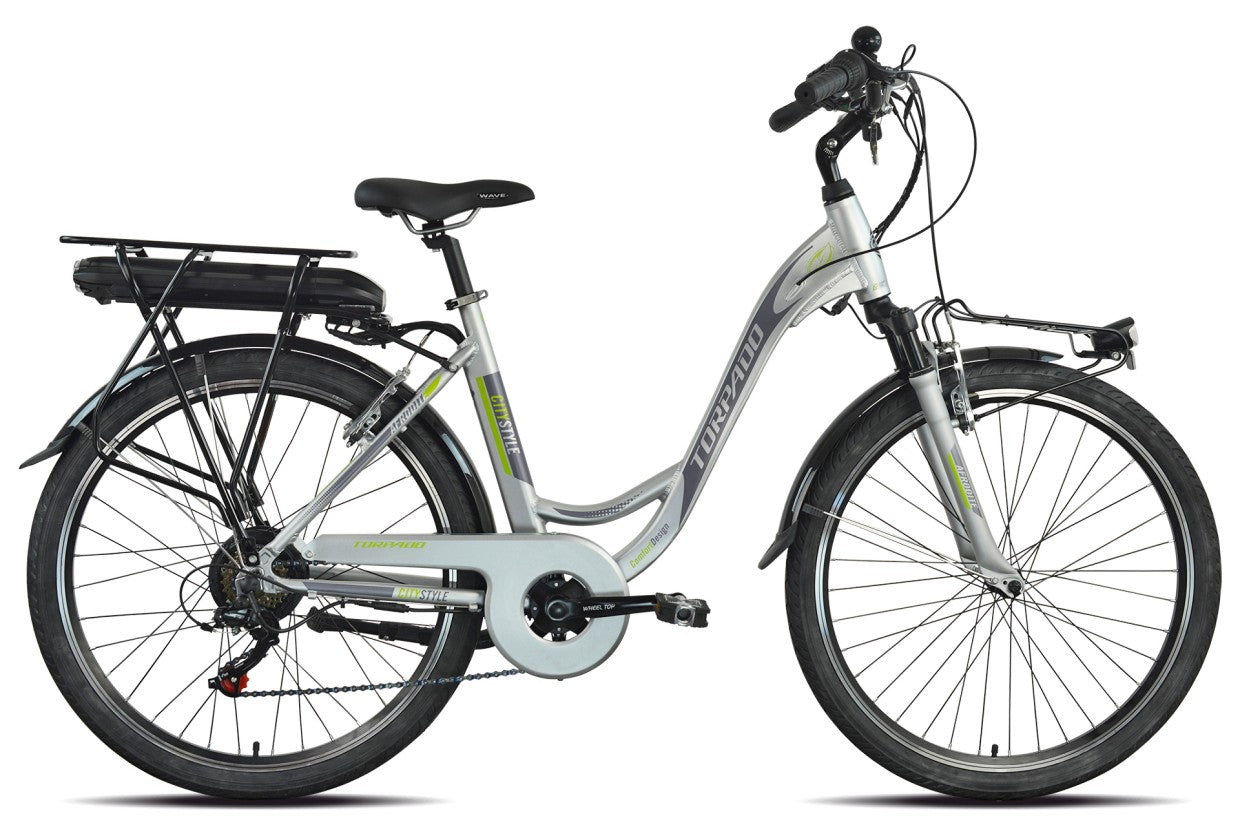 Torpado Afrodite 26" e-bike city bike grigio