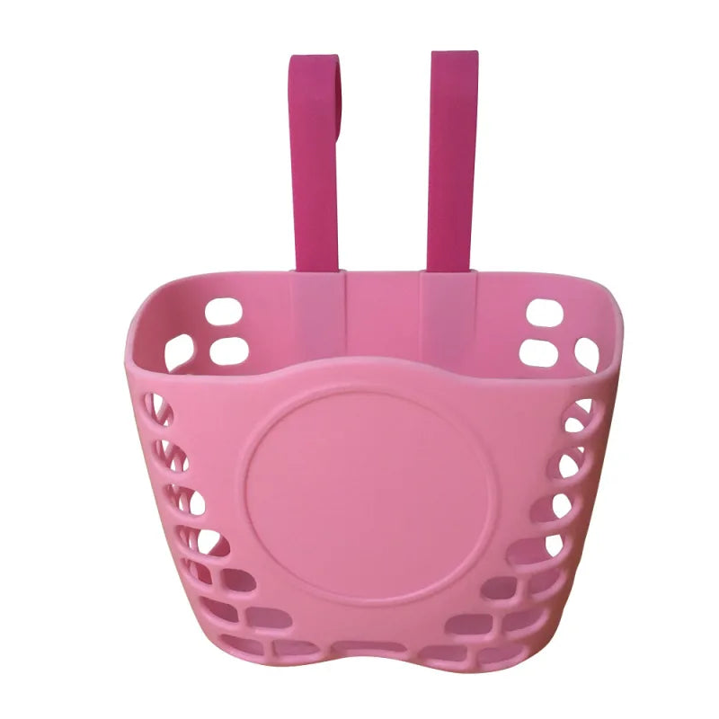 Cestino Bici Junior 18x12x15cm in plastica diverse fantasie installazione anteriore
