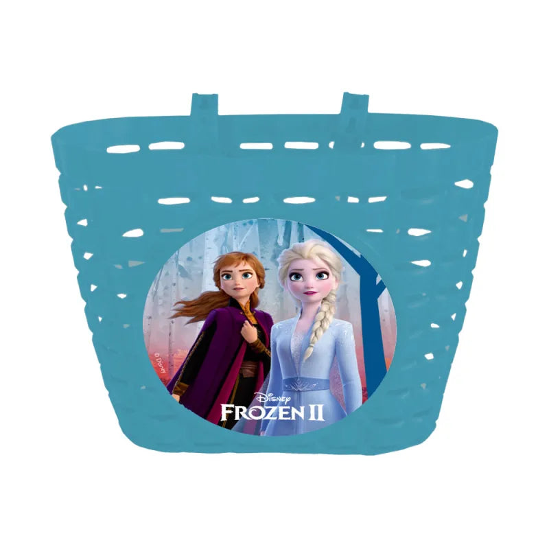 Cestino Bici Junior 18x12x15cm in plastica diverse fantasie installazione anteriore