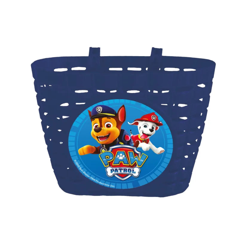Cestino Bici Junior 18x12x15cm in plastica diverse fantasie installazione anteriore