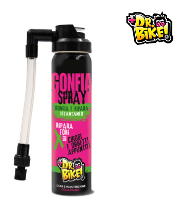 Gonfia e ripara spray in bomboletta da 75ml a 200ml