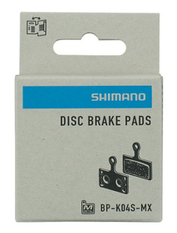 Pastiglie freno Shimano BP-K04S-MX metallica