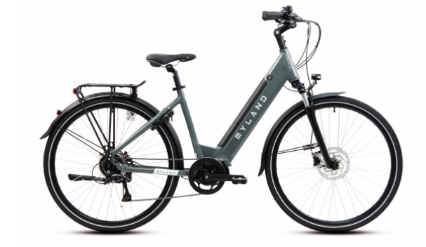 City e-bike Handy 27, Myland grigio 46