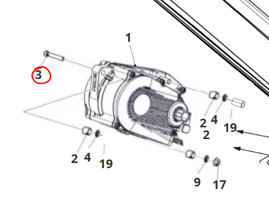 Vite Alloggiamento Motore Fantic M8 MY21 Inox – B1100089005