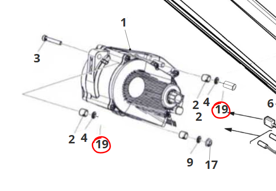 Colonnina Fissaggio Carter Nera Fantic MY21 – B1100090005