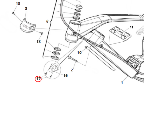 Kit viti (2 pz.) M5x16 TPS UNI5933 inox, Fantic