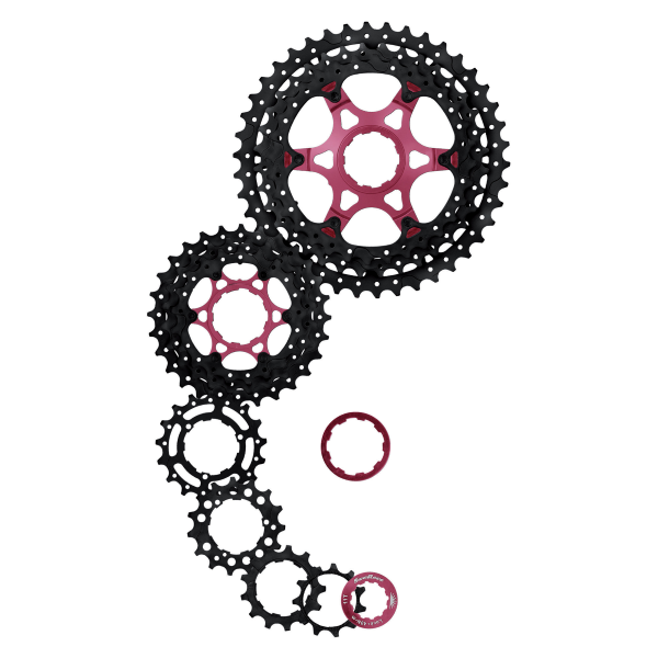 Pacco pignoni a cassetta SunRace Light MX3 10V - 11-42 SH11 nero