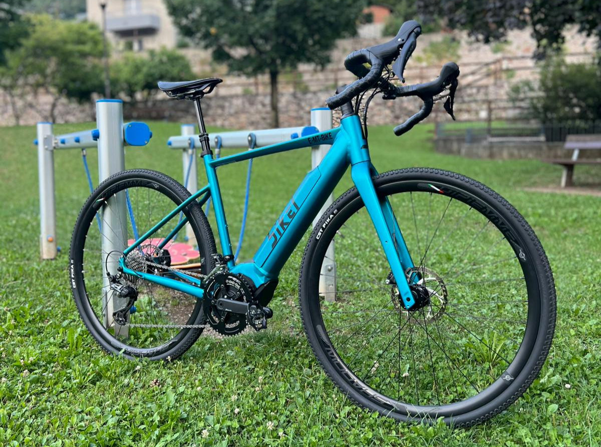 Gravel Bikel ESCAPE taglia L Polini 80Nm 500Wh Blue Reef