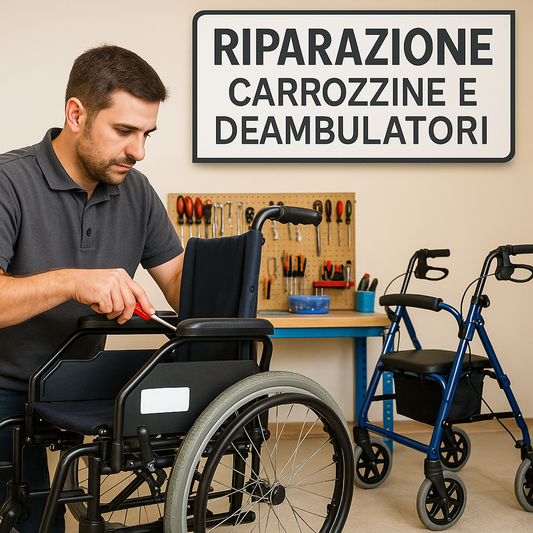 Riparazione deambulatori e carrozzine