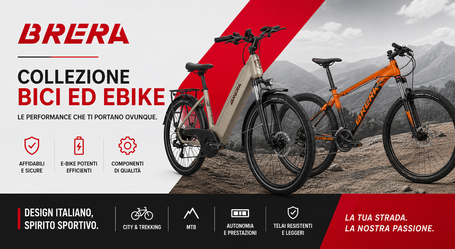 Bici ed e-bike Brera