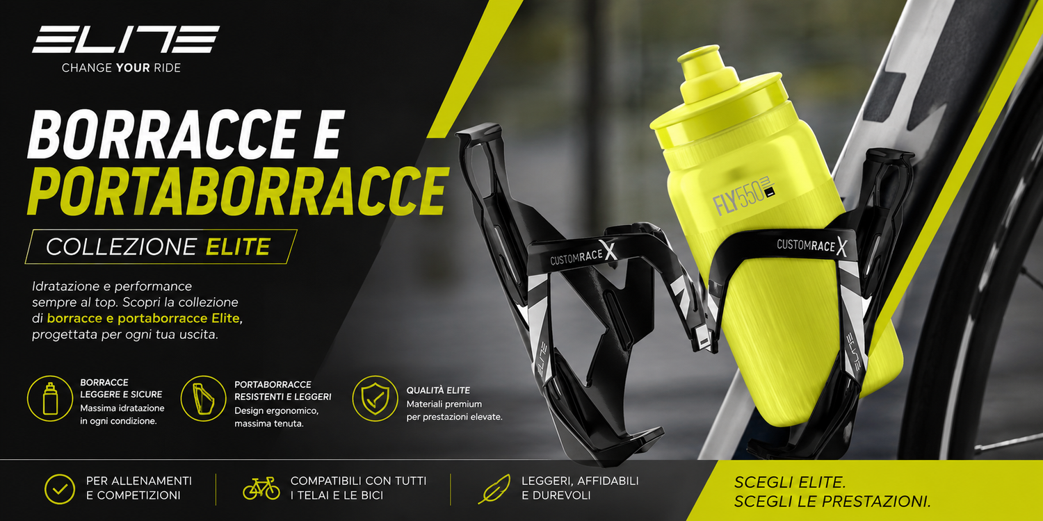 Portaborracce e borracce Elite - promo -8% per 2 pezzi