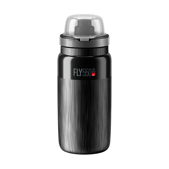 Borraccia Elite Fly MTB TEX 550 ml Clear Grey Logo