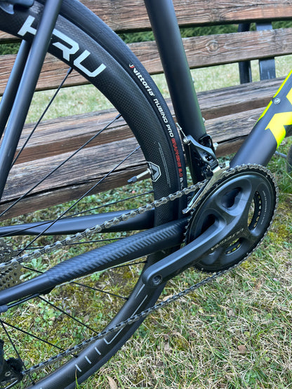 Bici da corsa NERA - telaio monoscocca in carbonio - Shimano Ultegra 11V tg 58