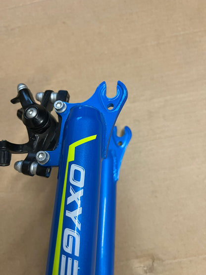 Forcella ammortizzata 27,5" a molla 60mm QR disco azzurro