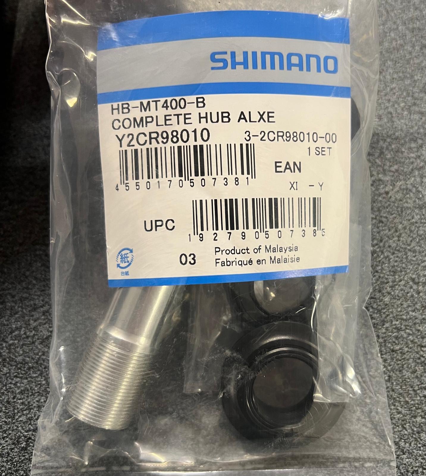 Asse mozzo completo Shimano  HB-MT400-B