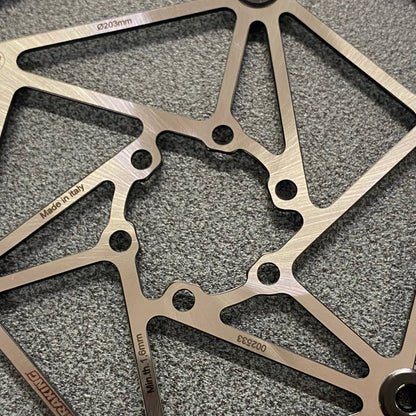 Disco freno Braking 203mm 6 fori semi flottante (anche per e-bike Fantic)