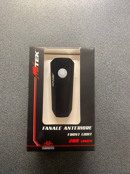 Fanale anteriore mvtek 200 lumens