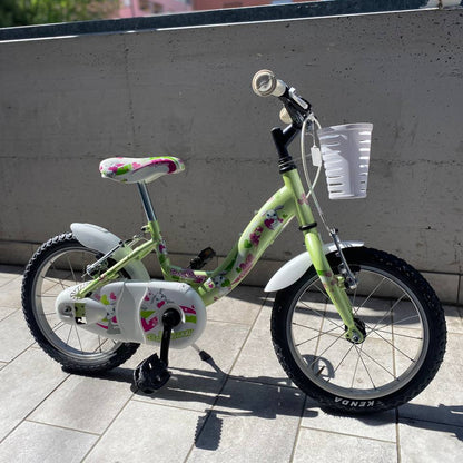 Bici bambini baby bunny 14" verde usata
