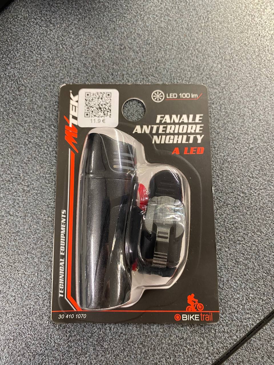 Fanale anteriore NIGHTLY 1 Led/1 Watt MVTEK