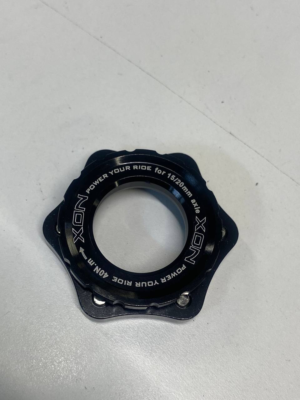 Adattatore disco Center Lock XON 15/20 mm nero