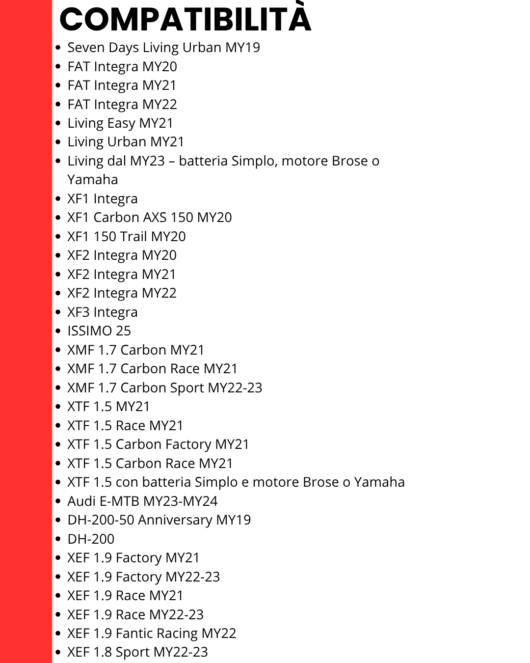 Caricabatterie per e-bike Fantic (Brose e Yamaha) - Specialized (Brose)  42V 4A per batteria 630Wh e 720Wh