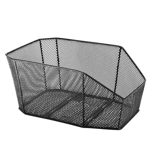 Cestino posteriore 46x29x21cm Ottagonale in Acciaio con Aste Nerotino posteriore