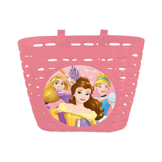 Cestino Bici Junior 18x12x15cm in plastica diverse fantasie installazione anteriore