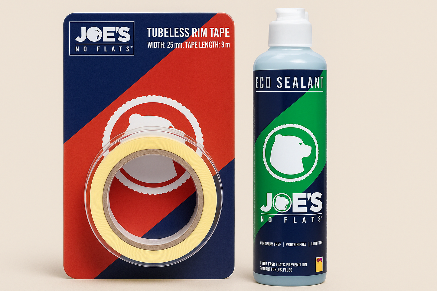 Kit tubeless — Nastro Tubeless 25 mm + Sigillante JOE’S 500 ml