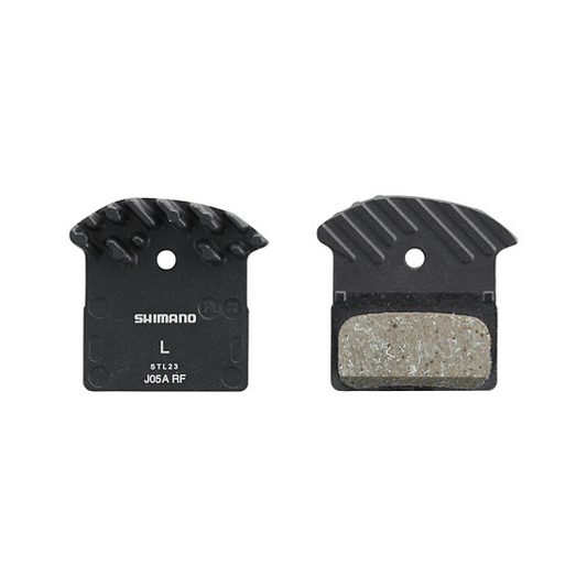 Shimano BP-J05A-RF pastiglia in resina con aletta e molla con coppiglia (paio)