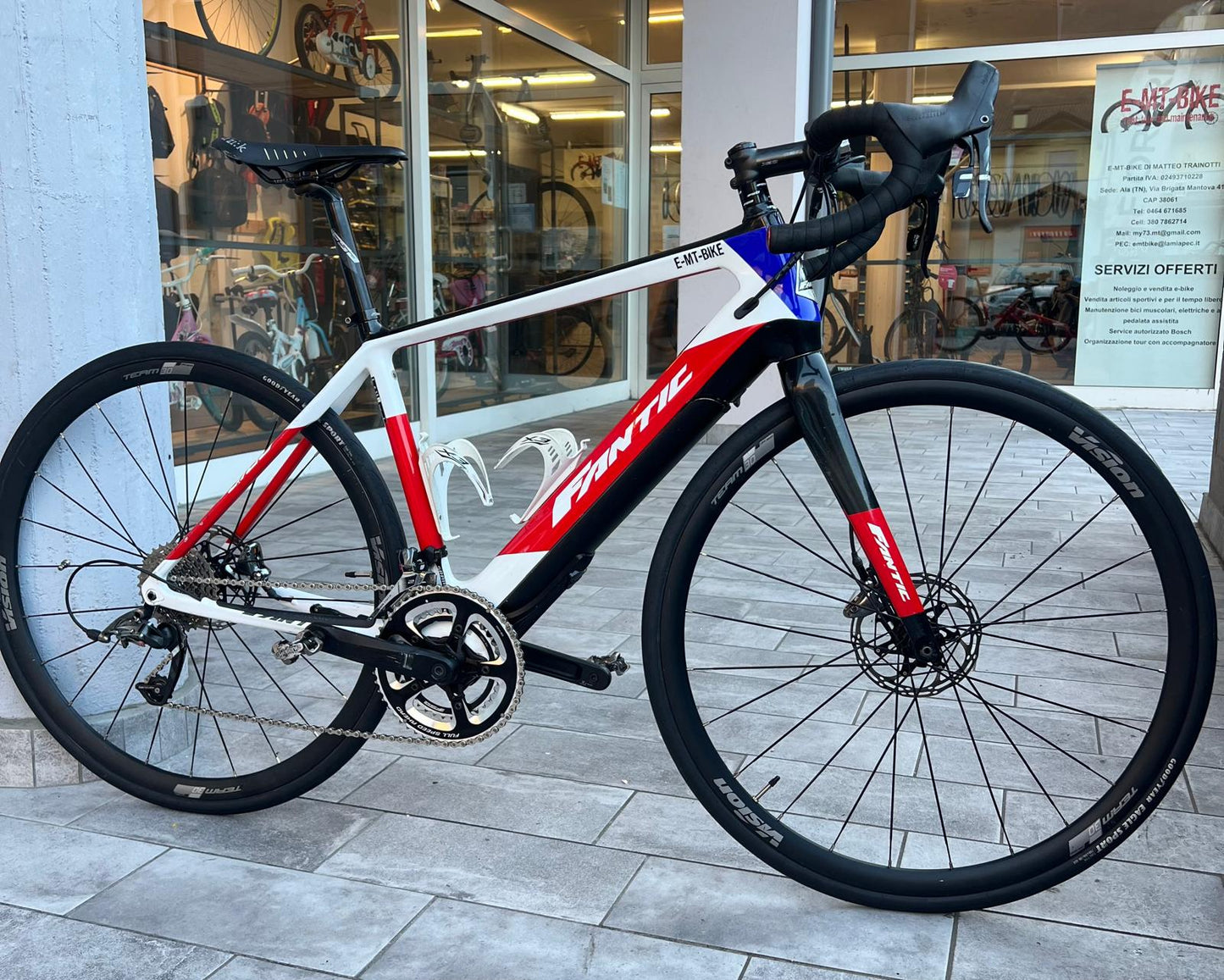 E-road Fantic Passo Giau FAZUA RIDE 50 250+250Wh taglia M