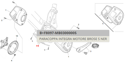 Fantic Carter paracoppa per Fantic Integra MY18 e MY19 nero