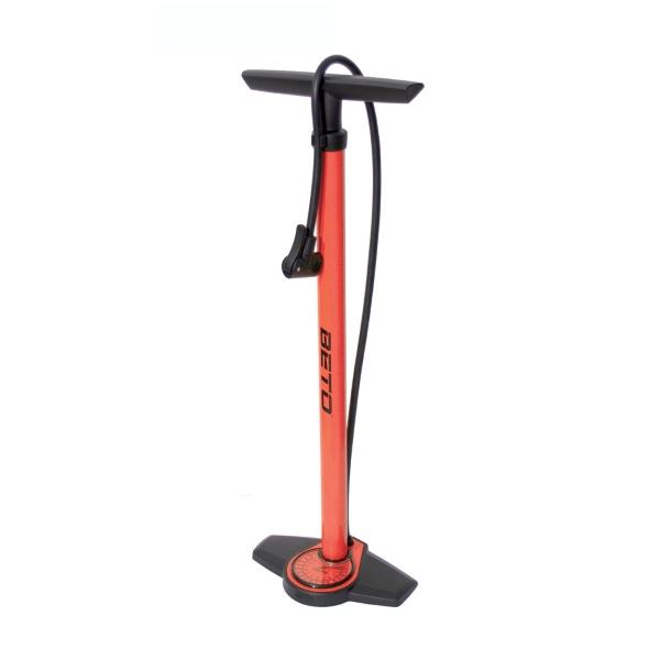 Pompa da pavimento BETO COLORED manometro alta pressione colore rosso