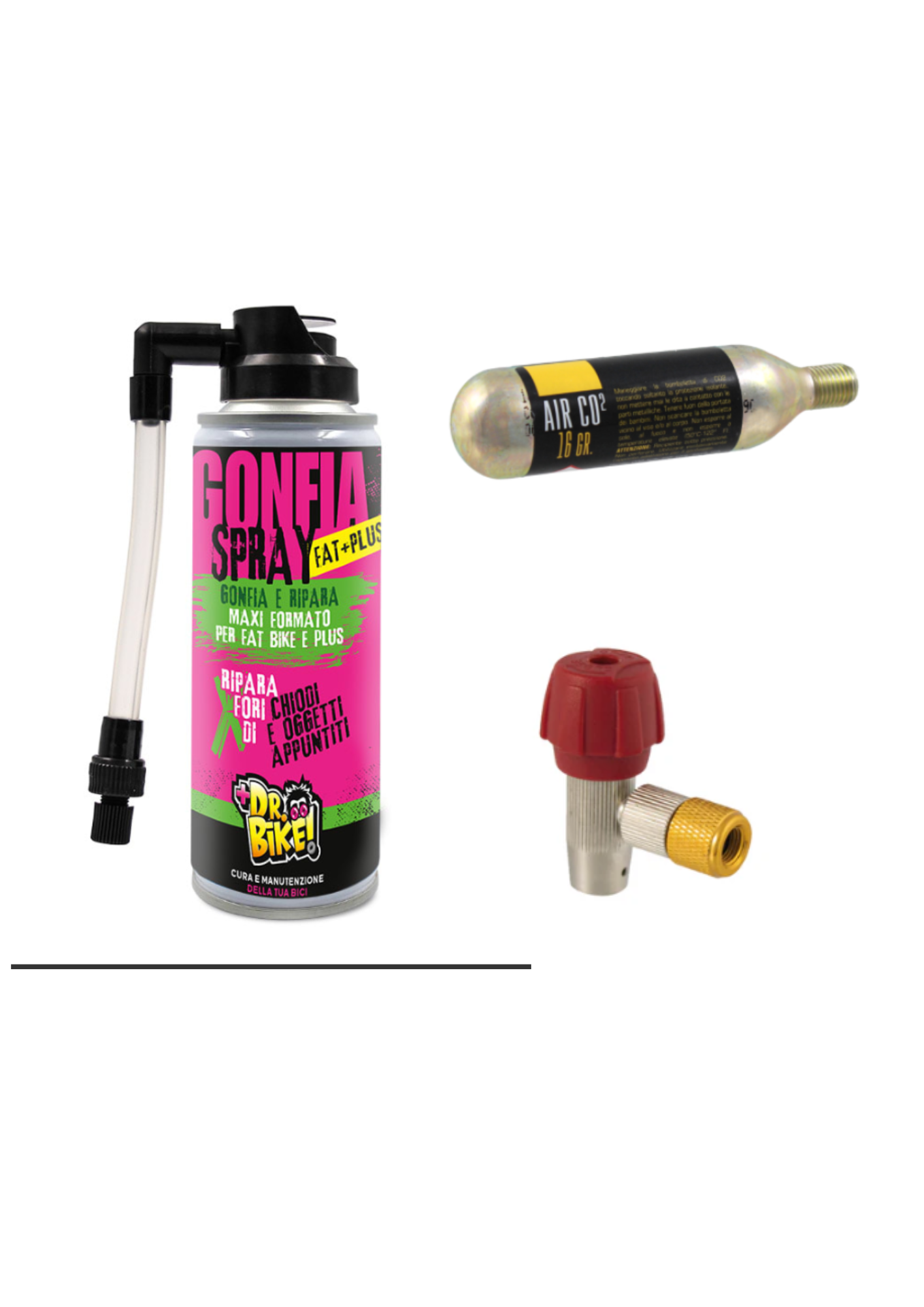 Kit per riparazione rapida e veloce di piccole forature. Formato MINI