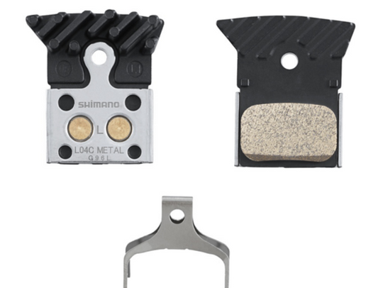 Pastiglie freno Shimanio L04C-MF metallica con aletta