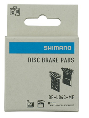 Pastiglie freno Shimanio L04C-MF metallica con aletta