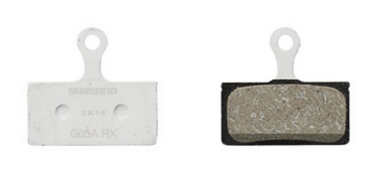 Shimano G05A-RX pastiglia in resina e molla con coppiglia (paio)