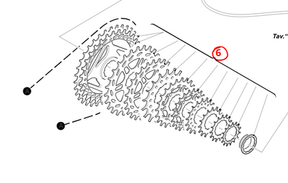 Cassetta SRAM PG-1130 a 11 velocità – 11-42T (part number 00.2418.065.000)
