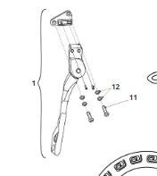 Kit cavalletto per e-bike Fantic (piastra adattatore + viti + cavalletto)