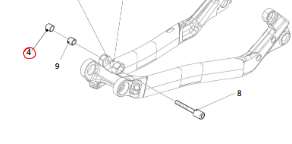 Dado fissaggio mono Fantic Trail MY21