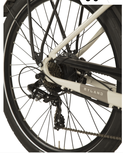 City e-bike Handy 27, Myland grigio 46