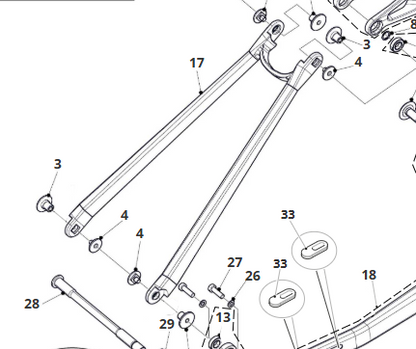 Puntone per Fantic XTF 1.5 Carbon MY21