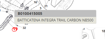 Batticatena Iper Fantic XTF 1.5 e 1.6 Carbon Nb500 nero