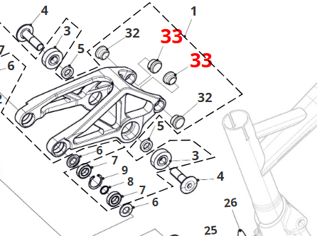 Coppia boccole IGUS GFM 121418 04 – Ricambio Fantic