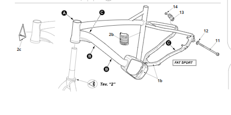 Forcellino reggicambio Fantic XF2 - XF3 e FAT SPORT